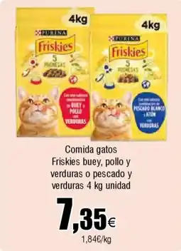 FROIZ PURINA Comida gatos Friskies buey, pollo y verduras o pescado y verduras oferta