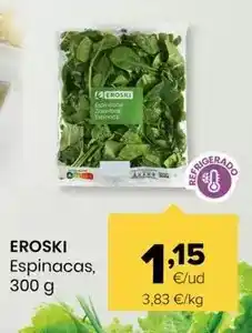 Autoservicios Familia Eroski - espinacas oferta