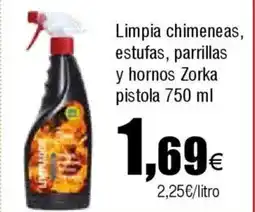 FROIZ Limpia chimeneas, estufas, parrillas y hornos Zorka pistola oferta