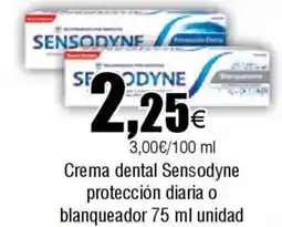 FROIZ SENSODYNE Crema dental protección diaria o blanqueador oferta