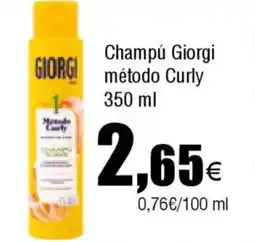 FROIZ GIORGI Champú método Curly oferta