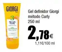 FROIZ GIORGI Gel definidor método Curly oferta