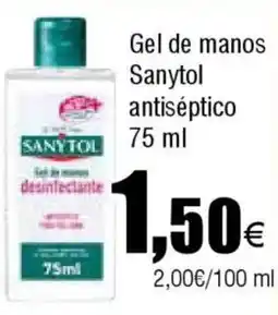 FROIZ SANYTOL Gel de manos antiséptico oferta