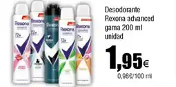 FROIZ REXONA Desodorante advanced gama oferta