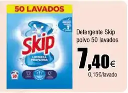 FROIZ SKIP Detergente polvo 50 lavados oferta