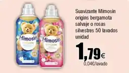 FROIZ MIMOSIN Suavizante origins bergamota salvaje o rosas silvestres 50 lavados oferta