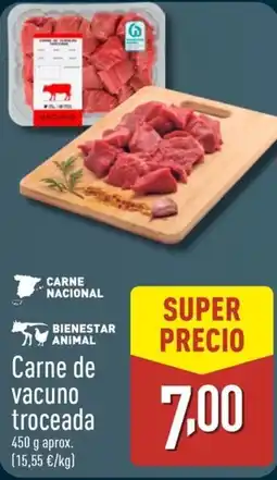 ALDI Carne de vacuno troceada oferta