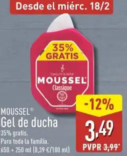 ALDI MOUSSEL Gel de ducha oferta
