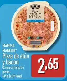 ALDI MAMMA MANCINI Pizza de atún y bacon oferta
