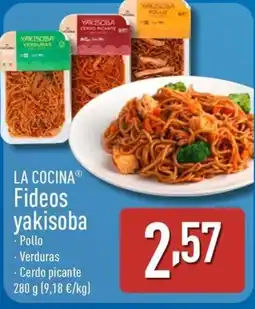 ALDI LA COCINA Fideos yakisoba oferta