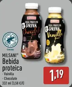 ALDI MILSANI Bebida proteica oferta