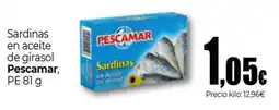 Unide Market PESCAMAR Sardinas en aceite de girasol oferta