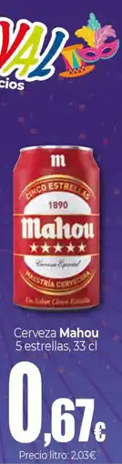 Unide Market MAHOU Cerveza 5 estrellas oferta