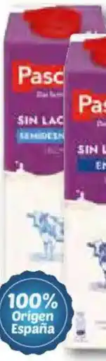 Unide Supermercados PASCUAL Leche sin lactosa semidesnatada oferta