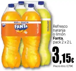Unide Supermercados FANTA Refresco naranja o limón oferta