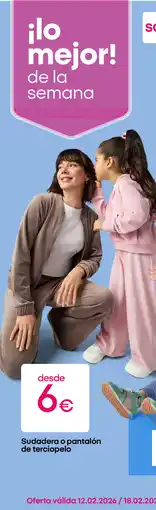 Pepco Sudadera o pantalón de terciopelo oferta