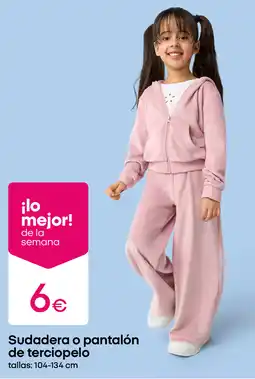 Pepco Sudadera o pantalón de terciopelo oferta