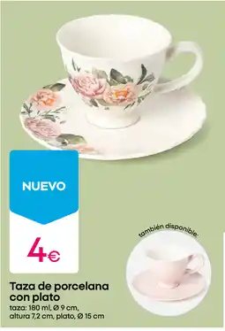 Pepco Taza de porcelana con plato oferta