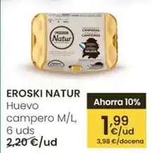 Eroski Eroski natur - huevo campero m/l oferta