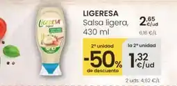Eroski Ligeresa - salsa ligera oferta