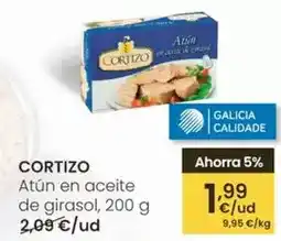 Eroski Cortizo - atún en aceite de girasol oferta