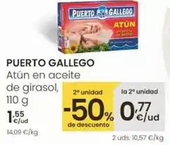 Eroski Puerto gallego - atun en aceite de girasol oferta