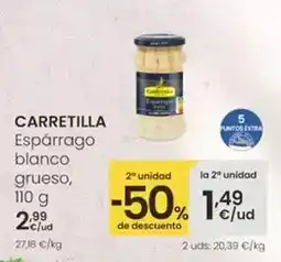 Eroski Carretilla - espárragos blanco grueso oferta