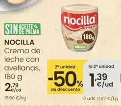 Eroski Nocilla - crema de leche con avellanas oferta