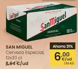 Eroski San miguel - cerveza especial oferta