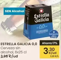 Eroski Estrella galicia - 0.0 cerveza sin alcohol oferta