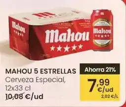 Eroski Mahou - 5 estrellas cerveza especial oferta