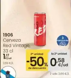 Eroski 1906 - cerveza red vintage oferta