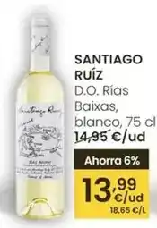 Eroski Santiago ruiz - d.o. rias baixas, blanco oferta