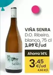 Eroski Viña senra - d.o. ribeiro, blanco oferta