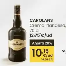 Eroski Carolans - crema irlandesa oferta
