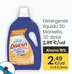 Eroski Disiclin - detergente liquido 3d marsella oferta