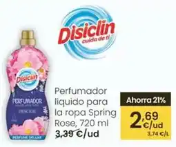 Eroski Disiclin - perfumador liquido para la ropa spring rose oferta