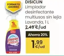 Eroski Disiclin - limpiador desinfectante multiusos sin lejía lavanda oferta