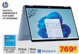 Dynos Informática Hp - portátil ombribook 5 flip x360 14-fp0015ns oferta