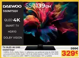 Dynos Informática Daewoo - tv qled 4k uhd 55dm75qv oferta