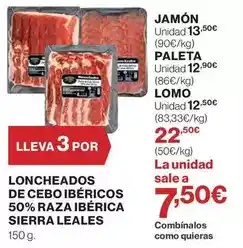 El Corte Inglés Jamón oferta