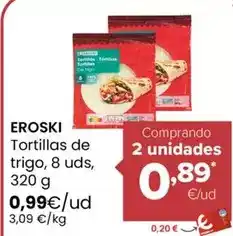 Autoservicios Familia Eroski - tortillas de trigo oferta