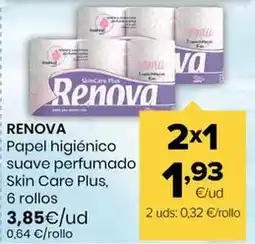 Autoservicios Familia Renova - papel higiénico suave perfumado skin care plus oferta