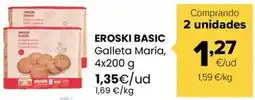 Autoservicios Familia Eroski basic - galleta maría oferta