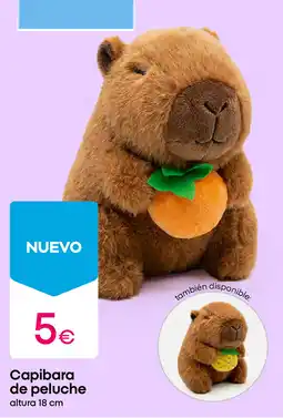 Pepco Capibara de peluche altura 18 cm oferta