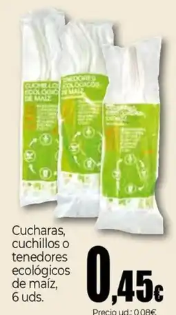 Unide Market Cucharas, cuchillos o tenedores ecológicos de maíz oferta