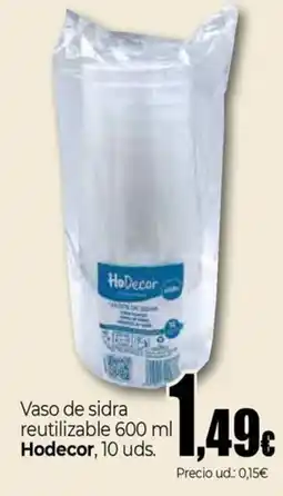 Unide Market HODECOR Vaso de sidra reutilizable oferta