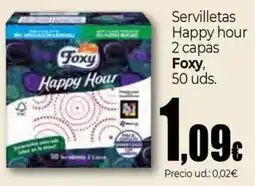 Unide Market FOXY Servilletas Happy hour 2 capas oferta
