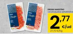 Aliprox EROSKI MAESTRO Los productos señalizados oferta