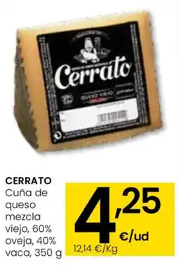 Aliprox CERRATO Cuña de queso mezcla viejo, 60% oveja, 40% vaca oferta
